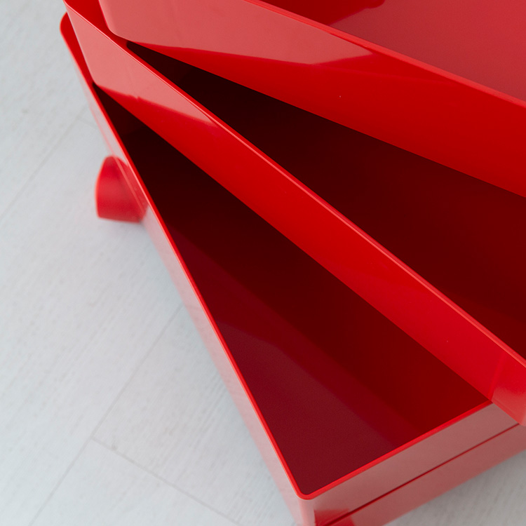 빙그리 회전서랍 트롤리 7단 레드 5639.5623