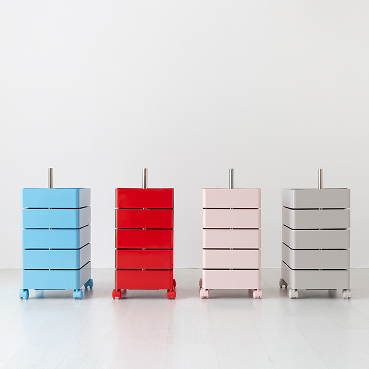 빙그리 회전서랍 트롤리 5단 버터옐로우 2372.7275