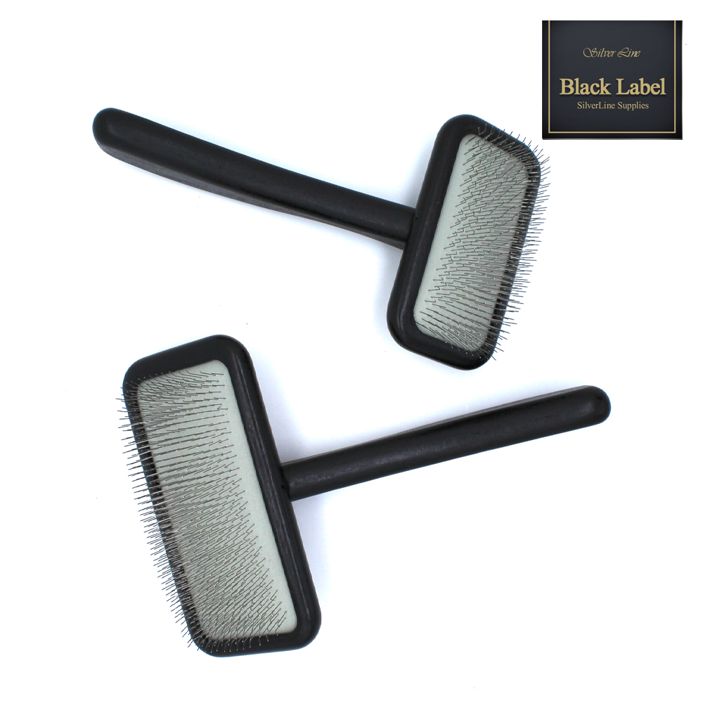 블랙라벨 노스트레스슬리커 강아지 고양이 빗 S 엉킨털 죽은털 제거