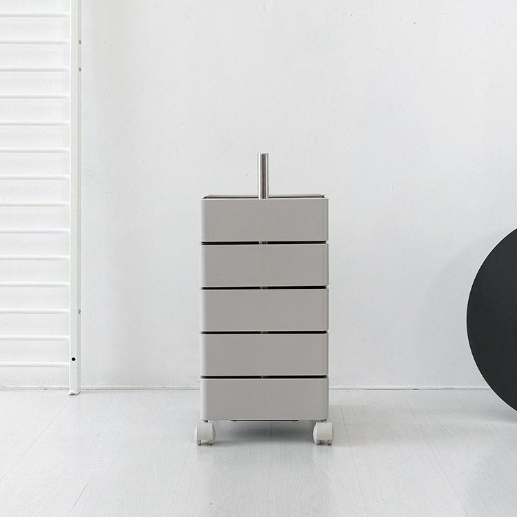 빙그리 회전서랍 트롤리 5단 라이트그레이 8797.4829