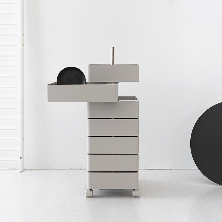 빙그리 회전서랍 트롤리 7단 라이트그레이 3915.7217