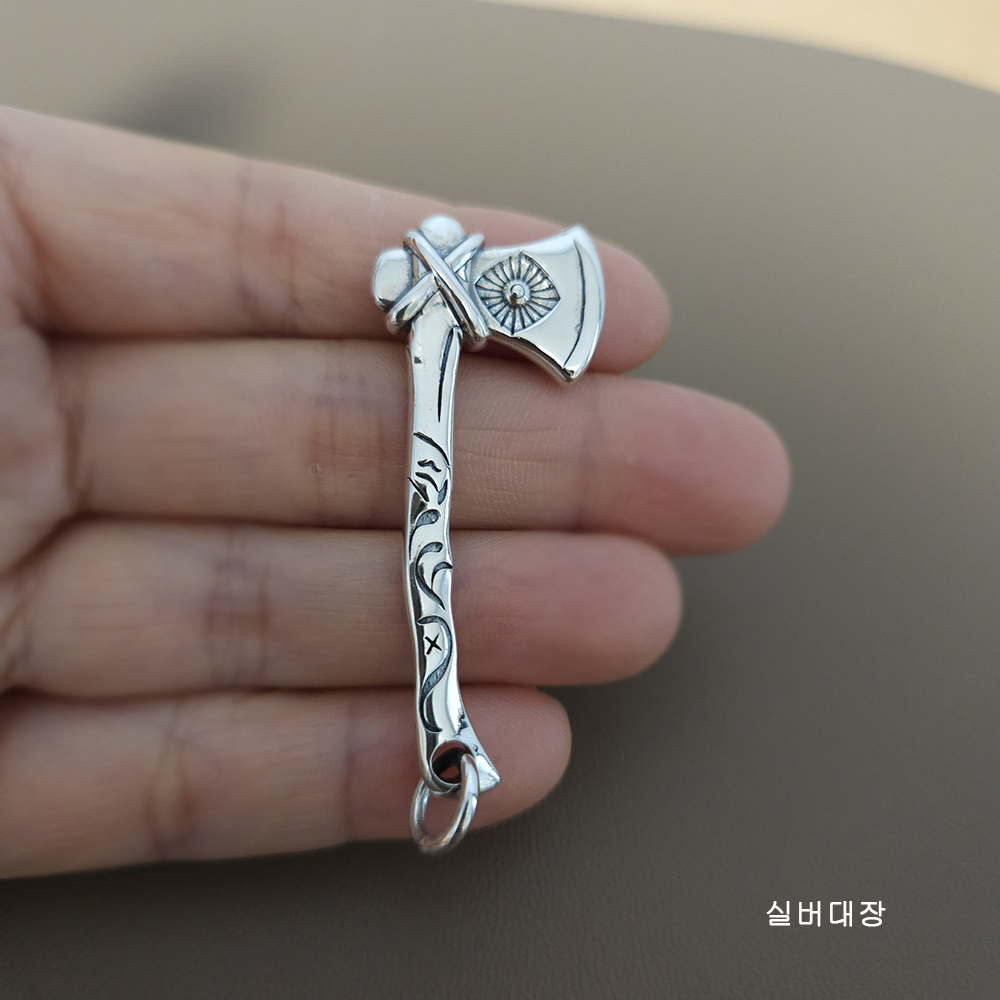 실버 925 빈티지 엔틱 개성 힙합 선물 악세사리 은 목걸이 펜던트 - 상세 이미지 4