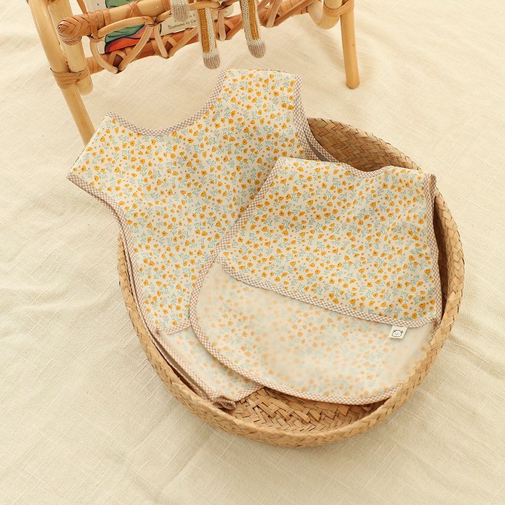 리에또 아기 이유식 방수 턱받이 어린이집 유아턱받이