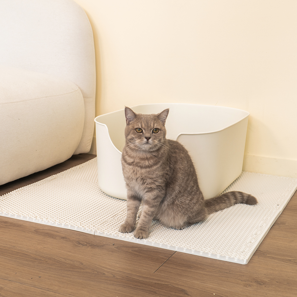 정글몬스터 고양이 쏙쏙 모래 매트 퍼즐 화장실 사막화방지 대형