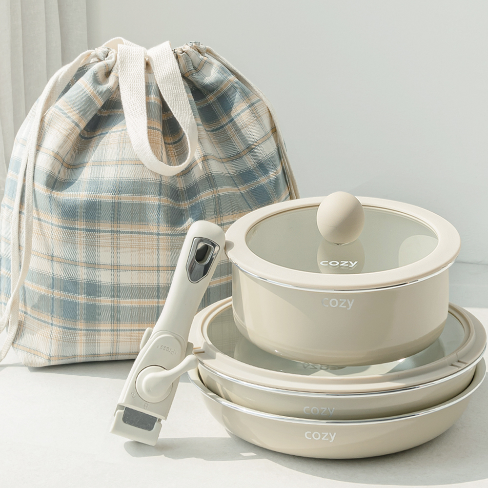 코지 인덕션겸용 코펠 7종세트 가방포함