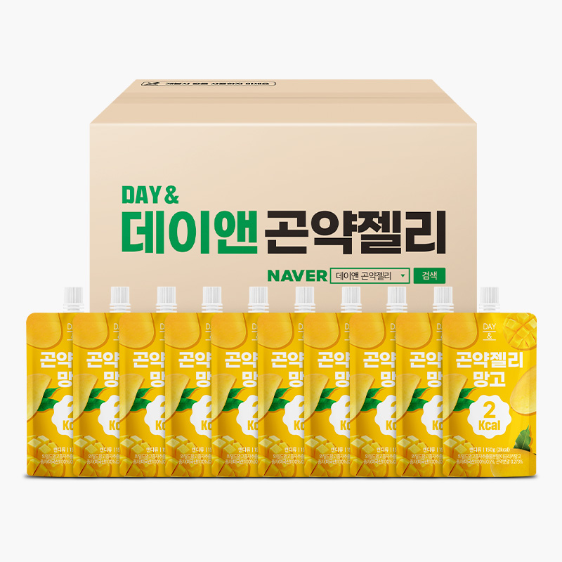 [오늘출발] 데이앤 곤약젤리 망고맛 망고, 150g, 30개