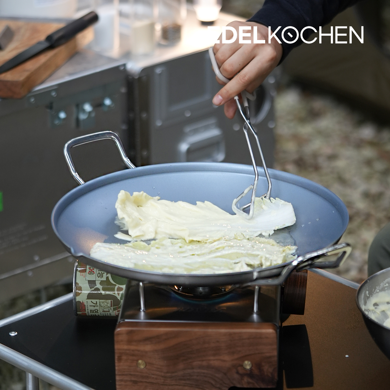 에델코첸 캠프마스터 캠핑그리들 32cm (사틴) 그릴팬 스텐불판