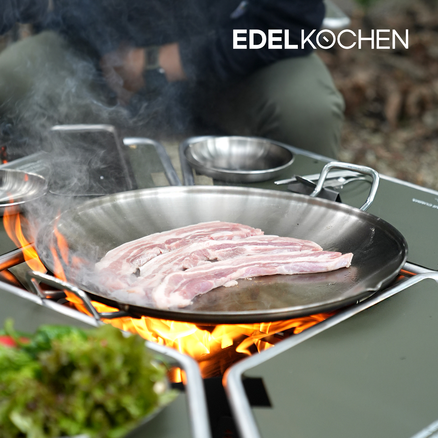 에델코첸 캠프마스터 캠핑그리들 32cm (사틴) 그릴팬 스텐불판