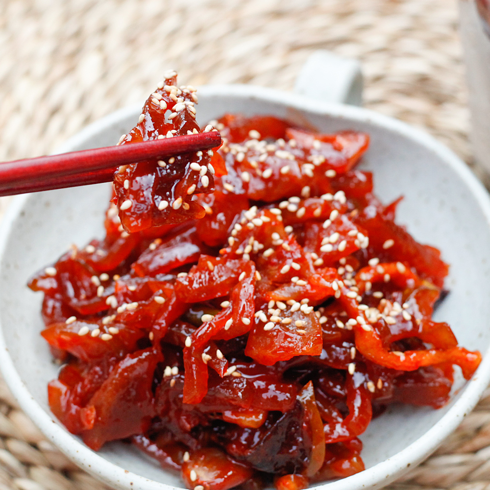 순창 모듬장아찌 국산 고추장 양념 감조 김애순어머님 1kg, 1개 - 상품 이미지
