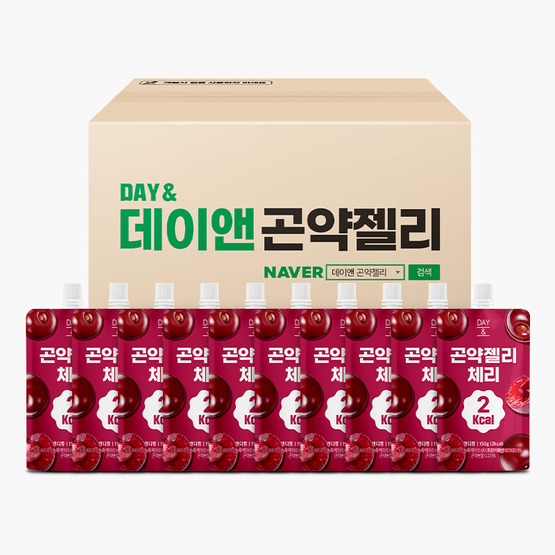 [오늘출발] 데이앤 곤약젤리 체리맛 체리, 150g, 30개