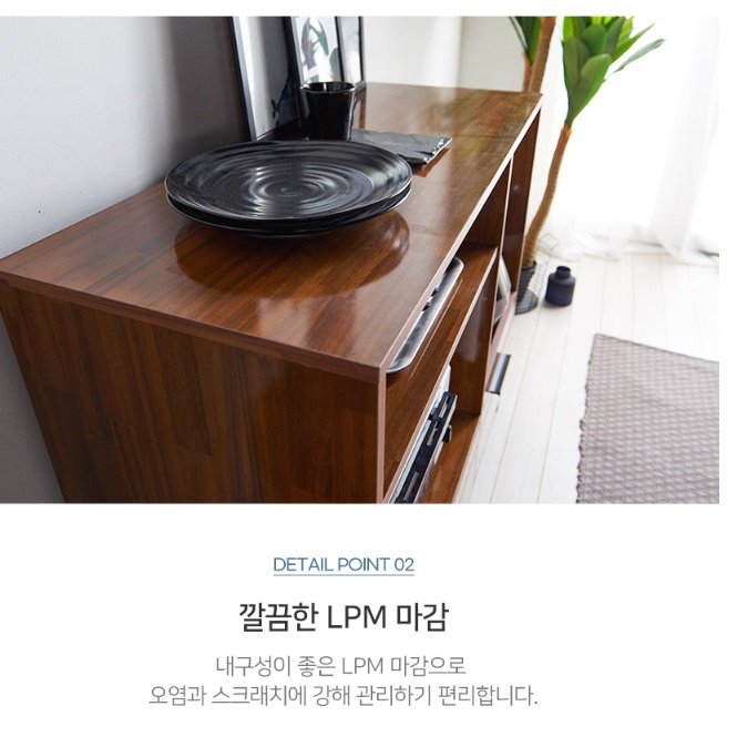 정수기테이블 정수기거치대 선반 탕비실수납장 커피머신테이블 - 상세 이미지 5
