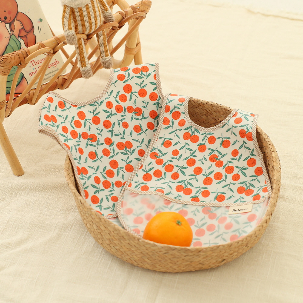 리에또 아기 이유식 방수 턱받이 어린이집 유아턱받이