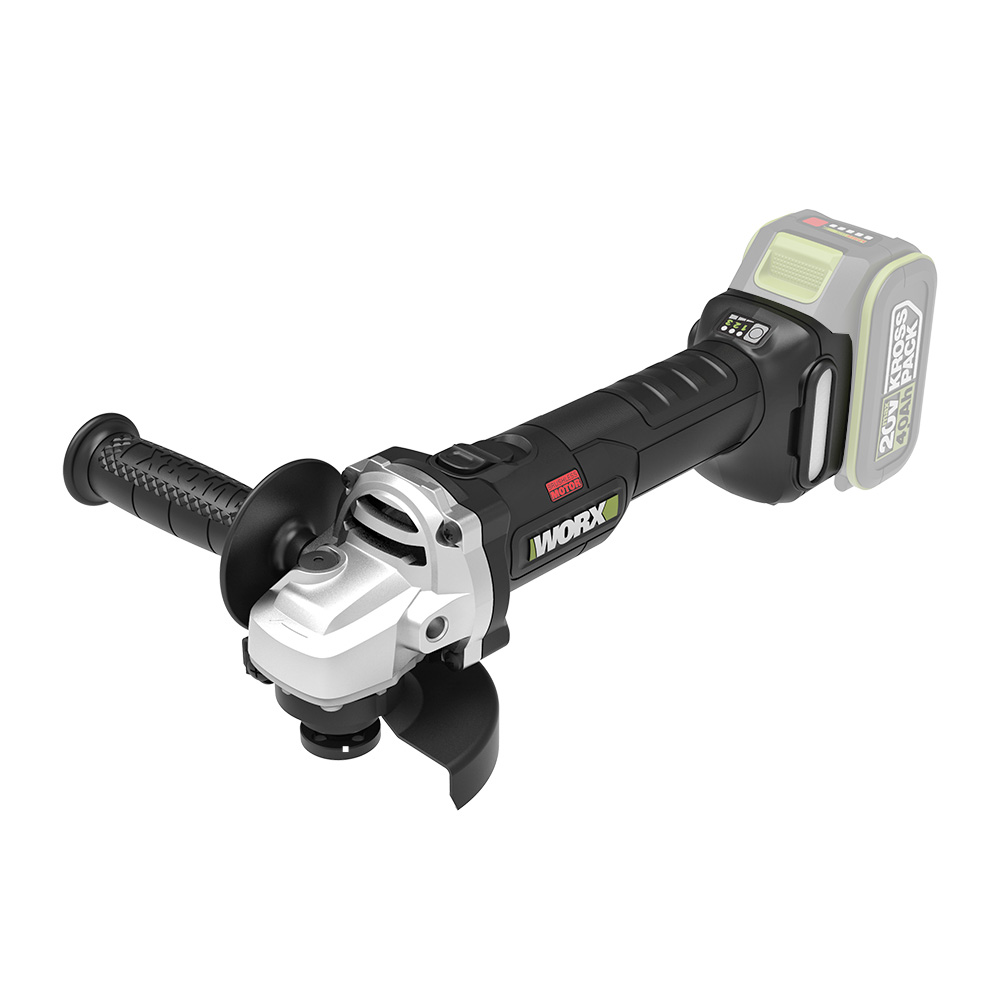 웍스 충전 앵글 그라인더 베어툴 100mm 20V BL WU806.91 핸드 - 상품 이미지