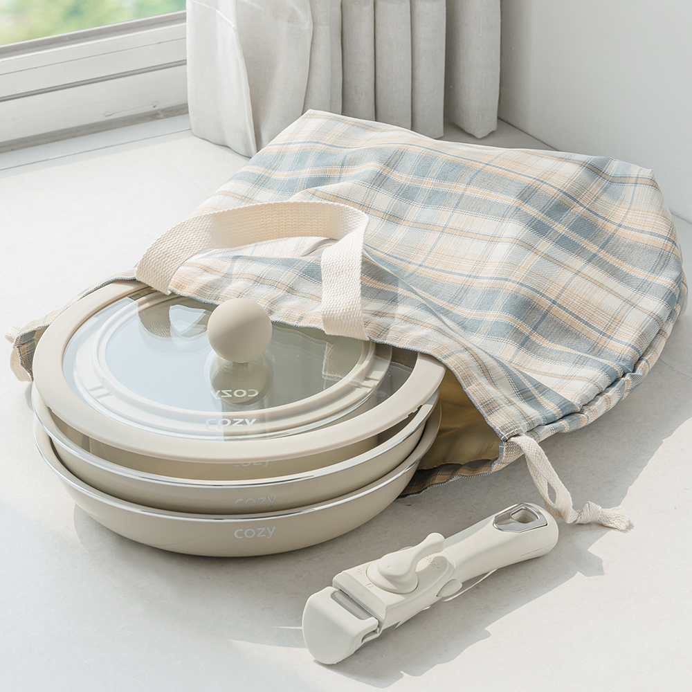 코지 인덕션겸용 코펠 7종세트 가방포함