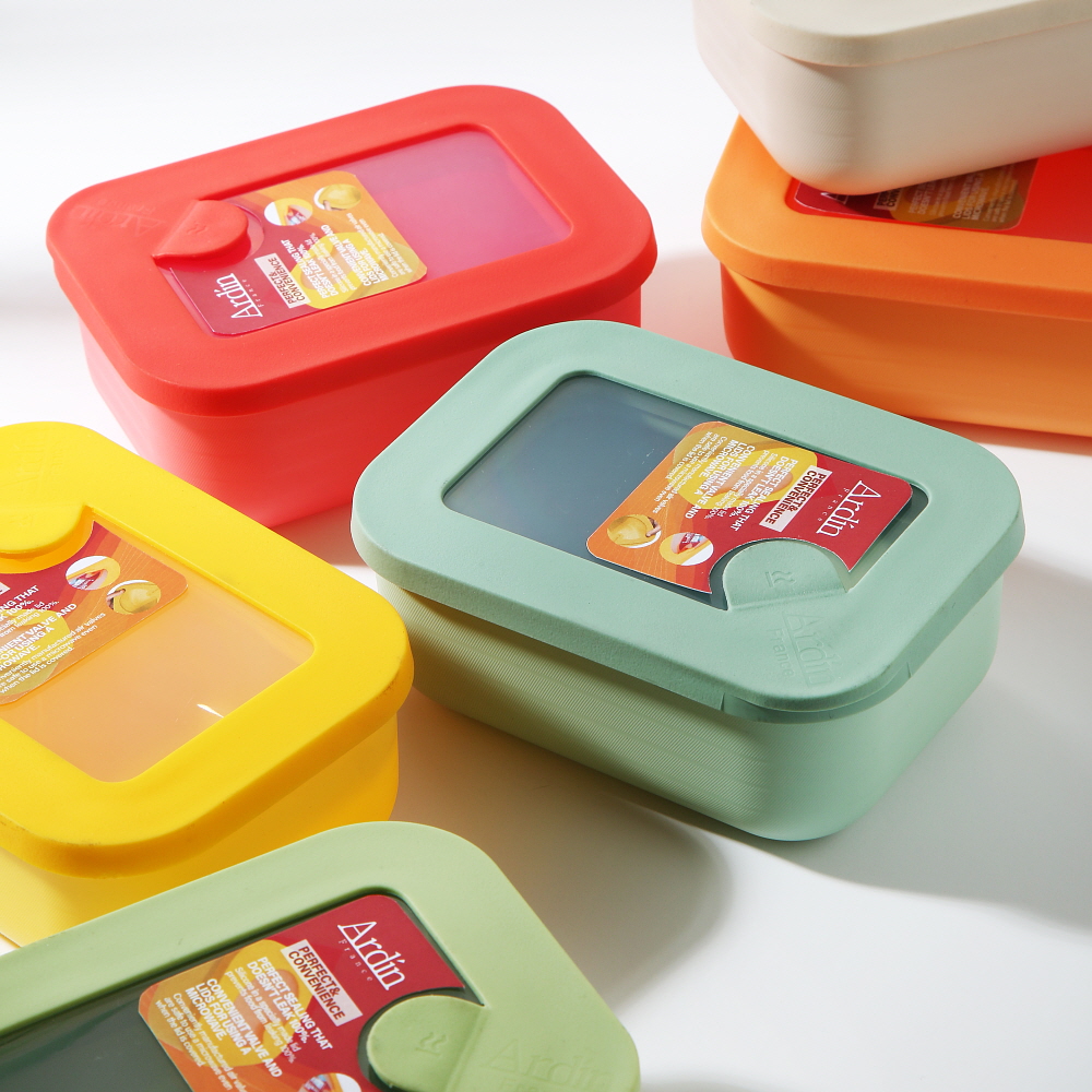 아르딘 시에로 밥팩 냉동실보관 밀폐 소분용기 찬통 도시락통 / 직사각450ml 제품 이미지