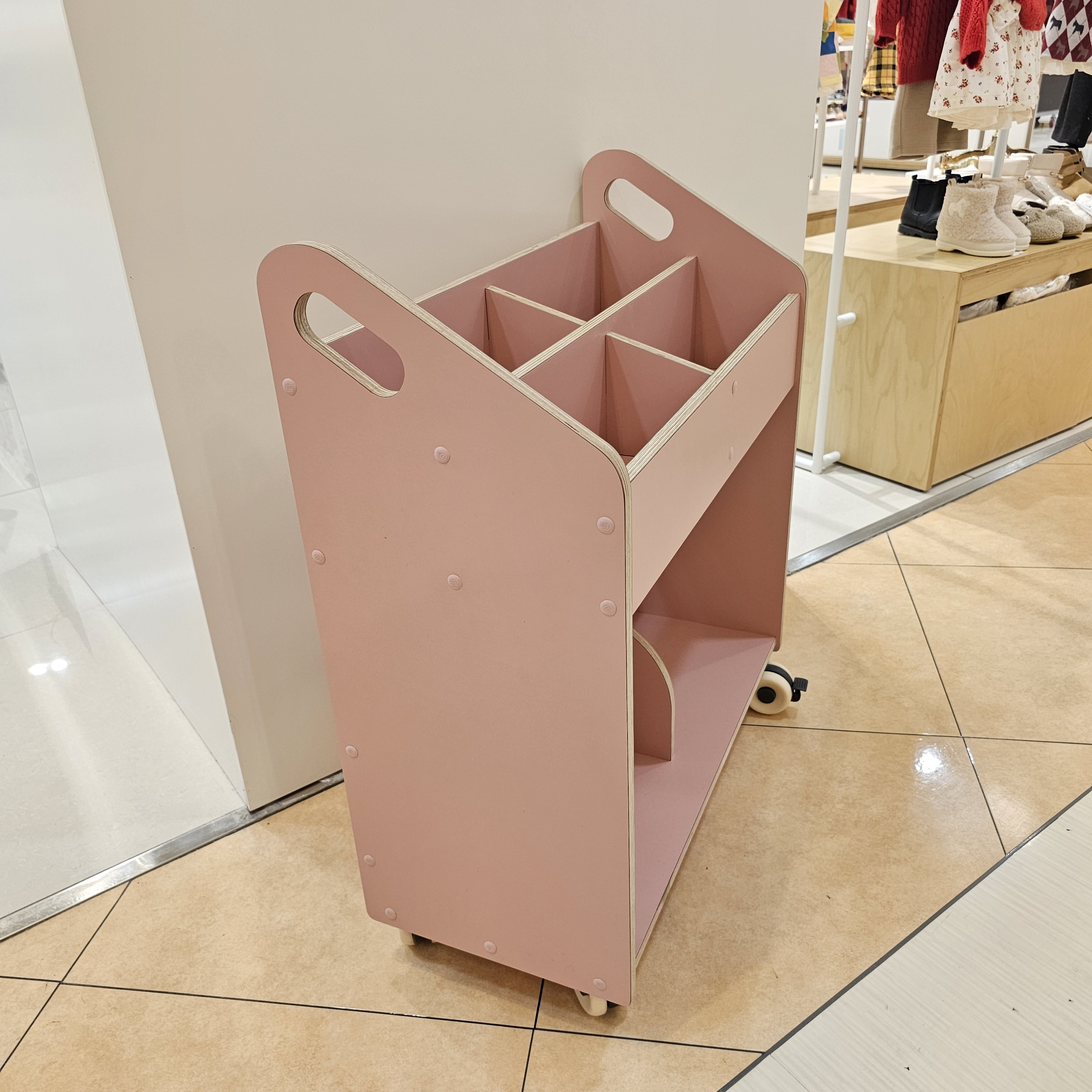 북카트 학습 트롤리 미니 책꽂이 이동식  [래빗북카트]