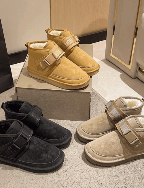 [225-270] 레터링 벨트 숏 어그부츠