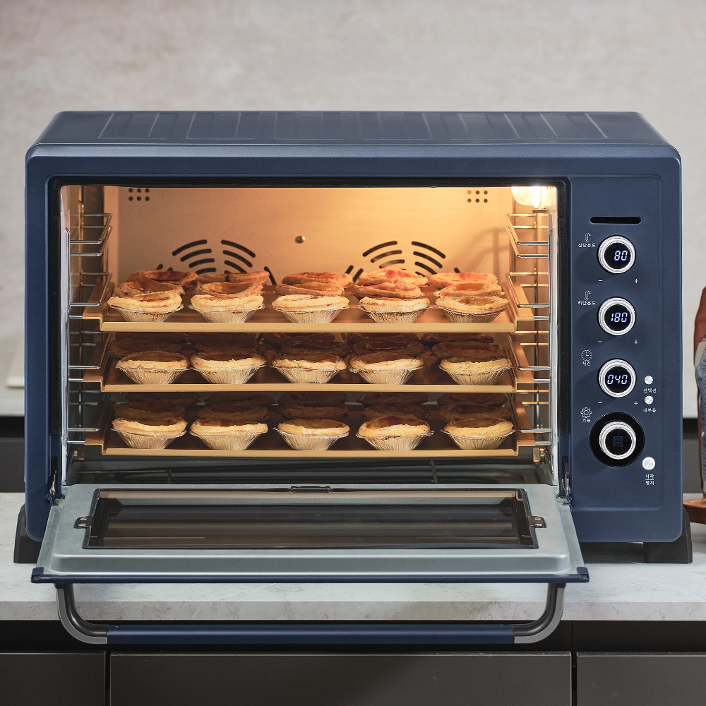 위즈웰 루미오븐 80L 4단 홈베이킹 컨벡션 오븐 제과 제빵 마카롱 가정용 GL-80