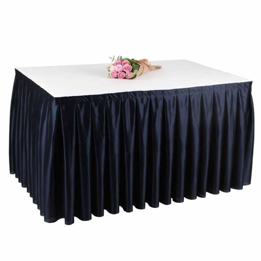 식탁 스커트 뷔페 연회장 테이블 스커트 행사장 테이블보 전시회 식탁보