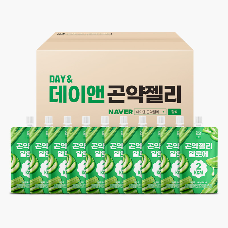 [오늘출발] 데이앤 곤약젤리 알로에맛 알로에, 150g, 30개