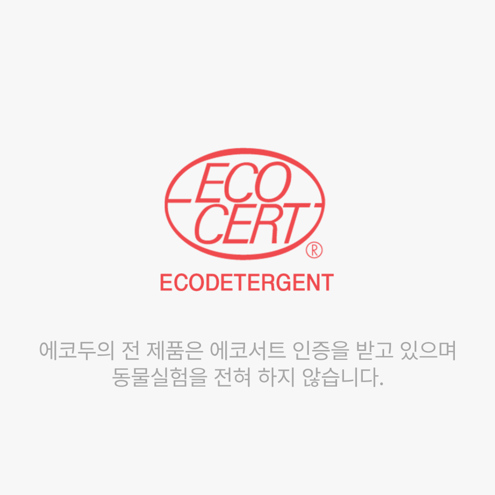 에코두 고농축 중성 세탁세제 대용량 액체 2L, 피치, 2개