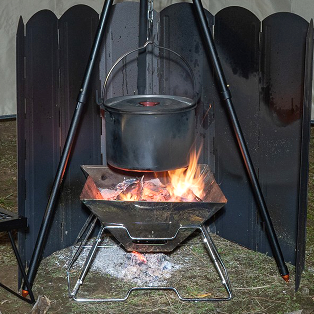 신형 8단 접이식 바람막이 30cm 블랙 대형 가스 화로대 해바리기버너 가스렌지 오염 기름 튐방지 오염 막이 8칸 가드
