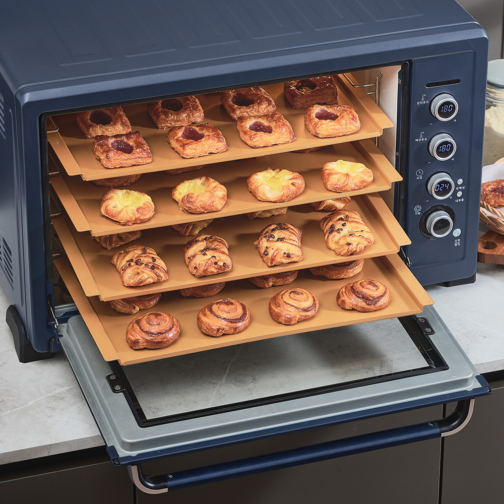 위즈웰 루미오븐 80L 4단 홈베이킹 컨벡션 오븐 제과 제빵 마카롱 가정용 GL-80