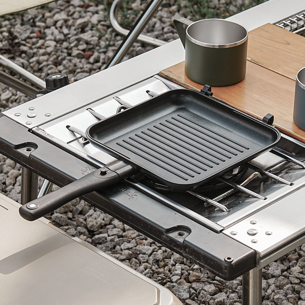 오슬로 아웃백 멀티팟 그리들 캠핑 냄비 후라이팬 반합 세트