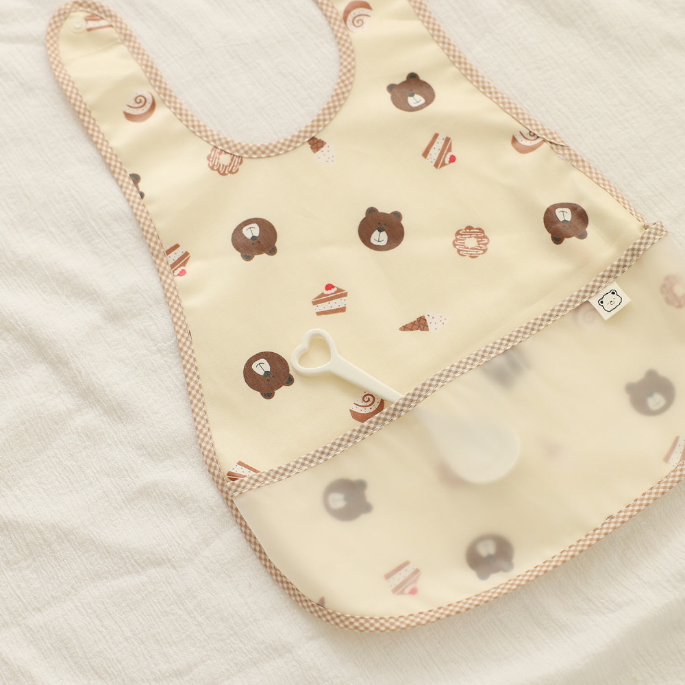 리에또 아기 이유식 방수 턱받이 어린이집 유아턱받이