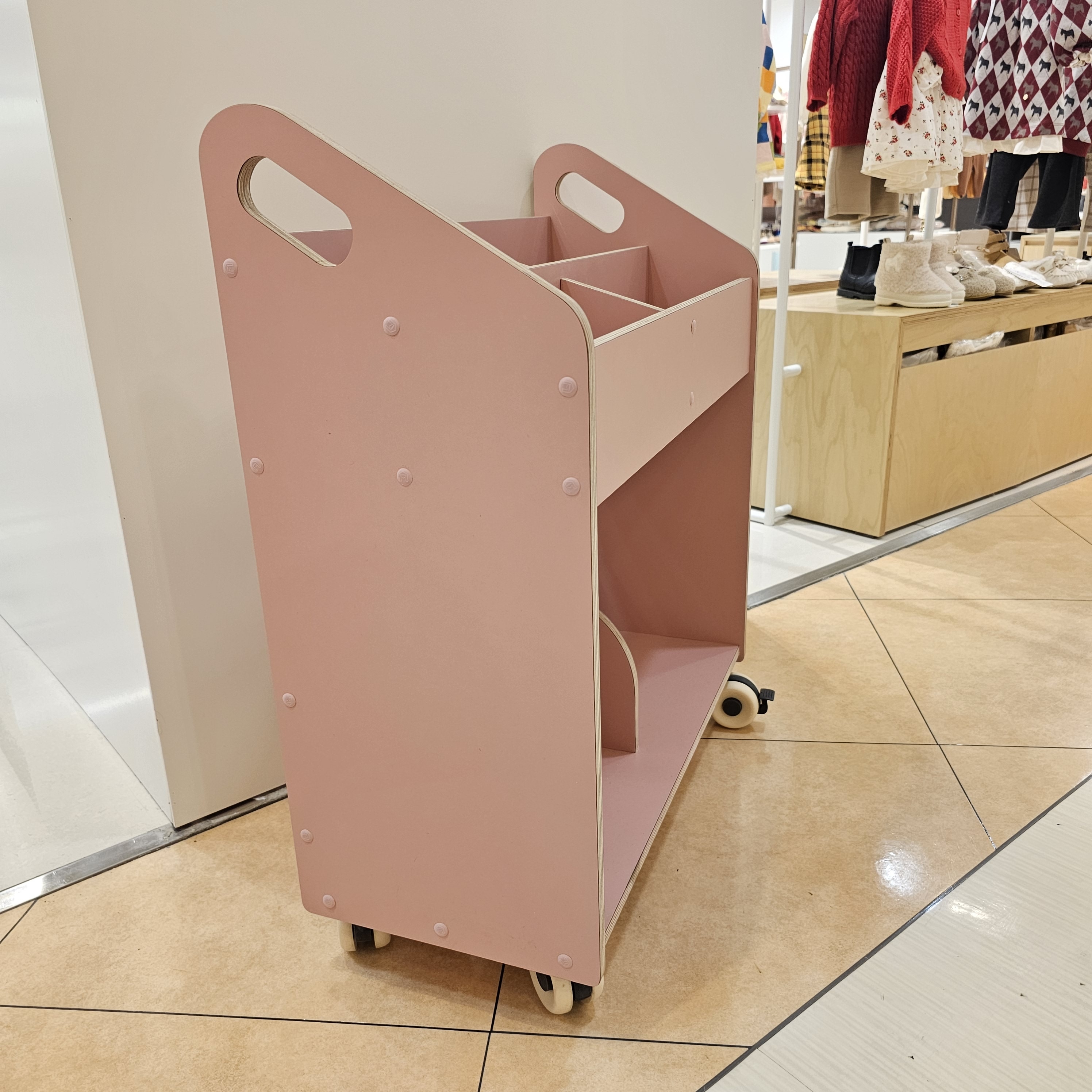 북카트 학습 트롤리 미니 책꽂이 이동식  [래빗북카트]