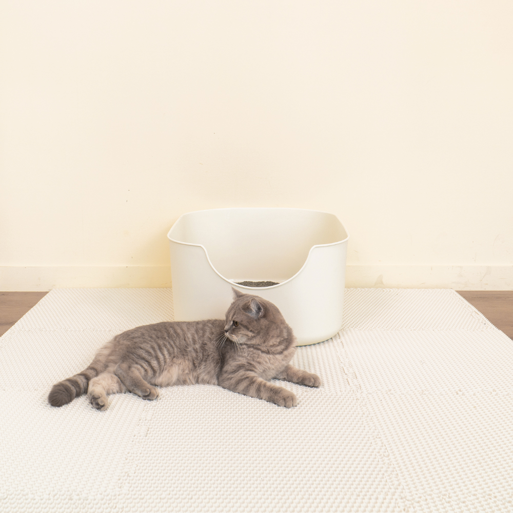 정글몬스터 고양이 쏙쏙 모래 매트 퍼즐 화장실 사막화방지 대형