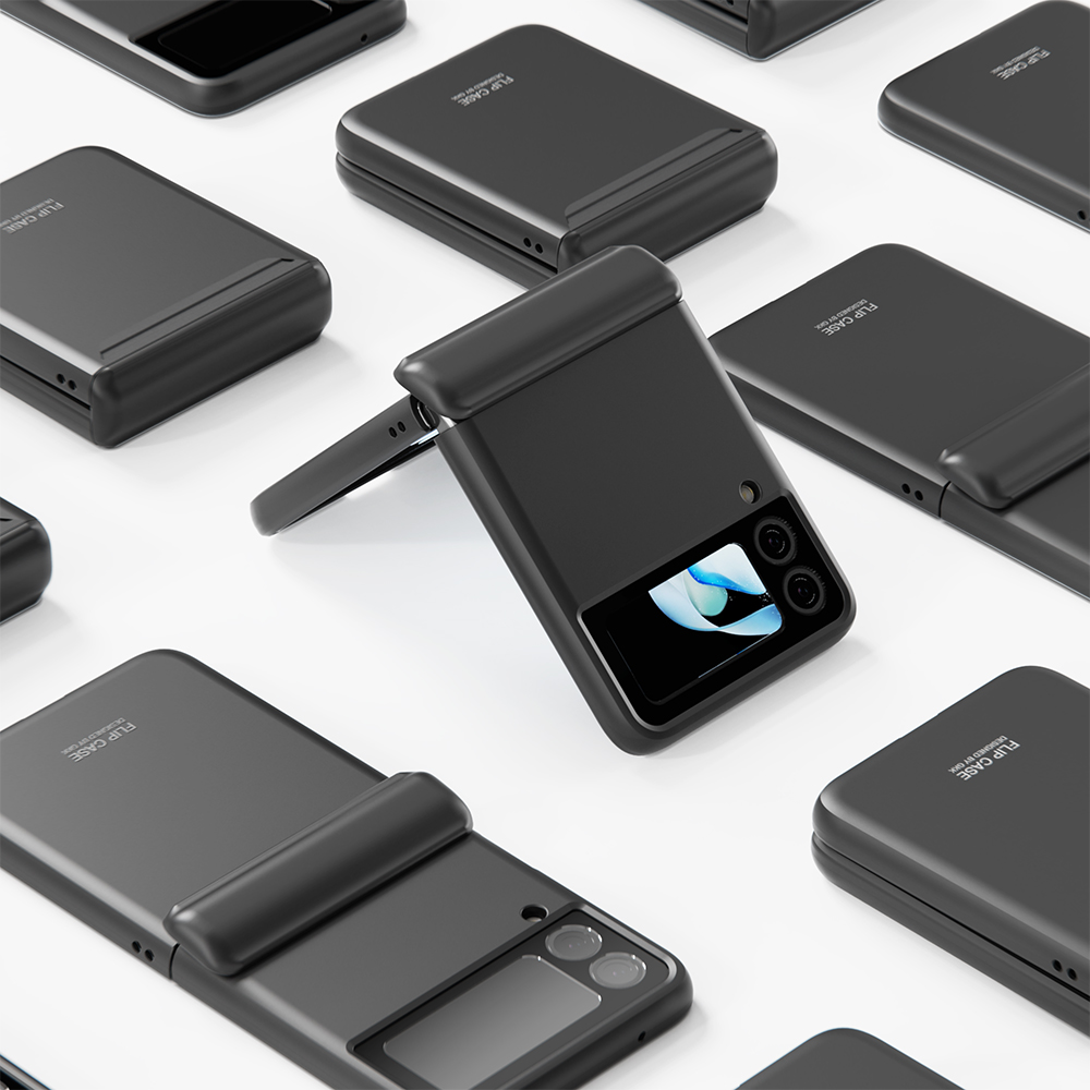 아이엠듀 힌지보호 슬림 케이스 블랙, 갤럭시Z 플립4