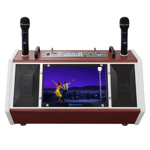 국산 DENICS DY-560 노래방 앰프스피커 디스플레이 캠핑시어터 마이크2개 : 미디어퍼스트