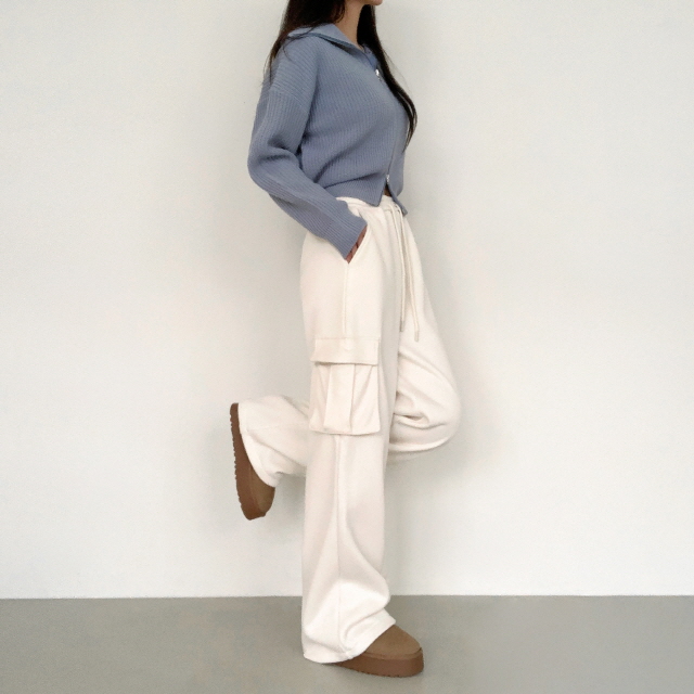 💖50%할인💖 🔥융기모🔥[숏,기본,롱/S~XL] 블랭킷 코듀로이 겨울 트레이닝 카고 기모 와이드 조거 소프트 골덴 2way 팬츠 상세 이미지 9