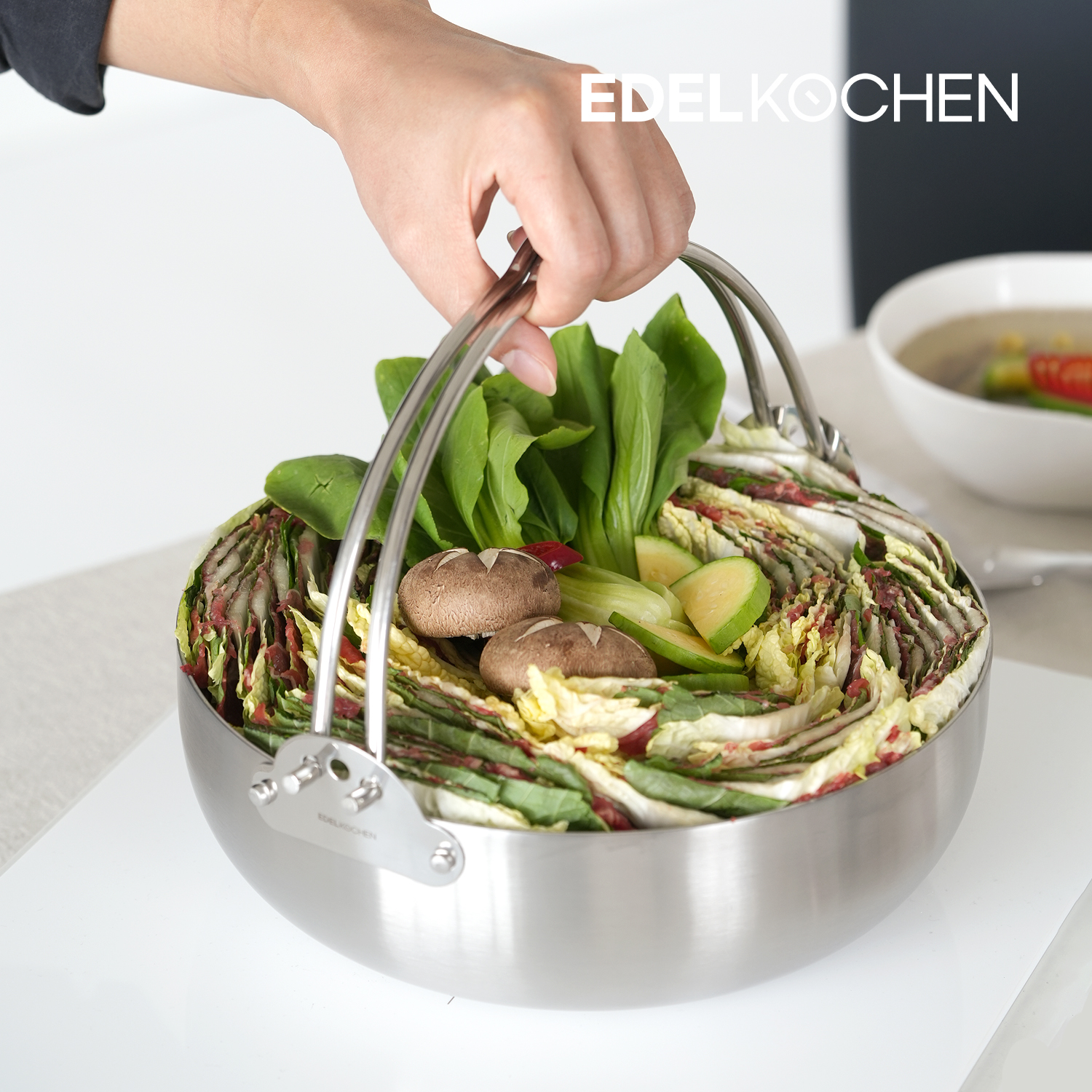 에델코첸 캠프마스터 스텐 캠핑냄비 오뎅탕 샤브샤브 냄비 20cm