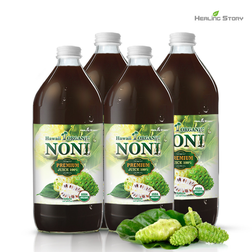 노니액기스 유기농 하와이 노니쥬스 4병 원액 주스