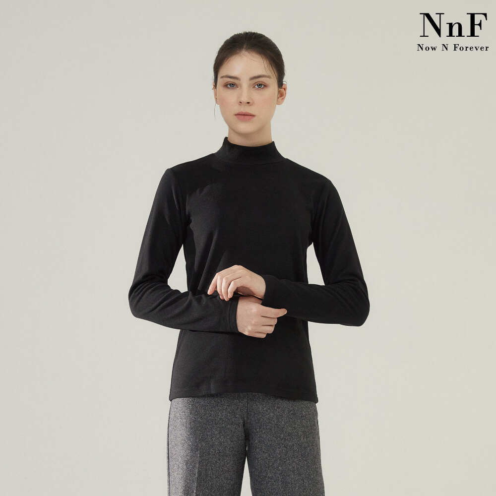 (여성) NNF 23FW 기모 모크넥 티셔츠 5종 - 상세 이미지 2