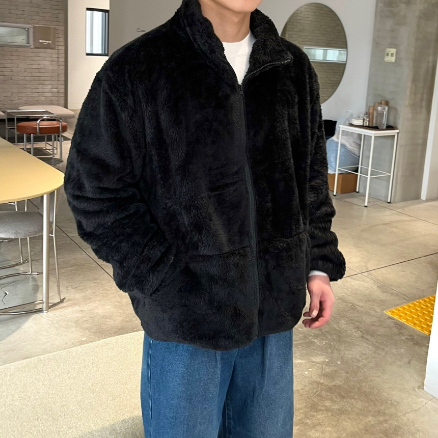 [겨울히트/주문폭주] 여친이좋아하는 양털 후리스 플리스 오버핏 보아털 밍크 털 자켓 후드 집업 상세 이미지 65