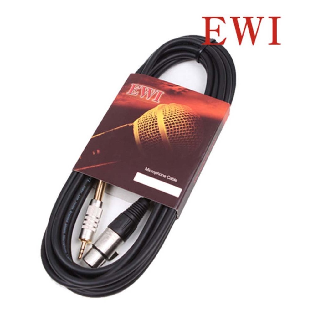 XLR 암 - 3.5 TRS 스테레오 케이블 오디오 믹서 연결선 EWI MBLR 3m