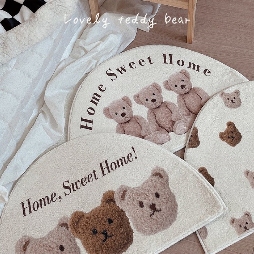 곰돌이발매트 거실 침대 주방 현관 발매트 미니 러그