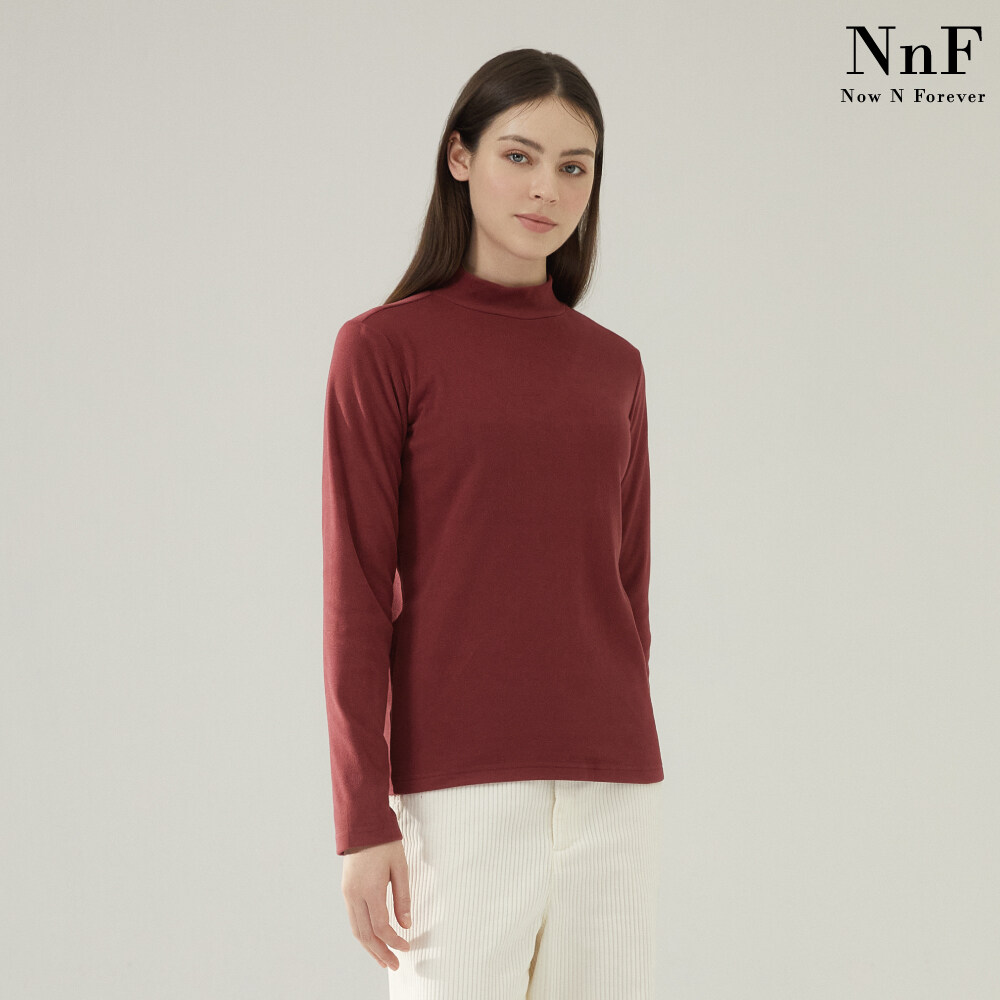 (여성) NNF 23FW 기모 모크넥 티셔츠 5종 - 상세 이미지 4
