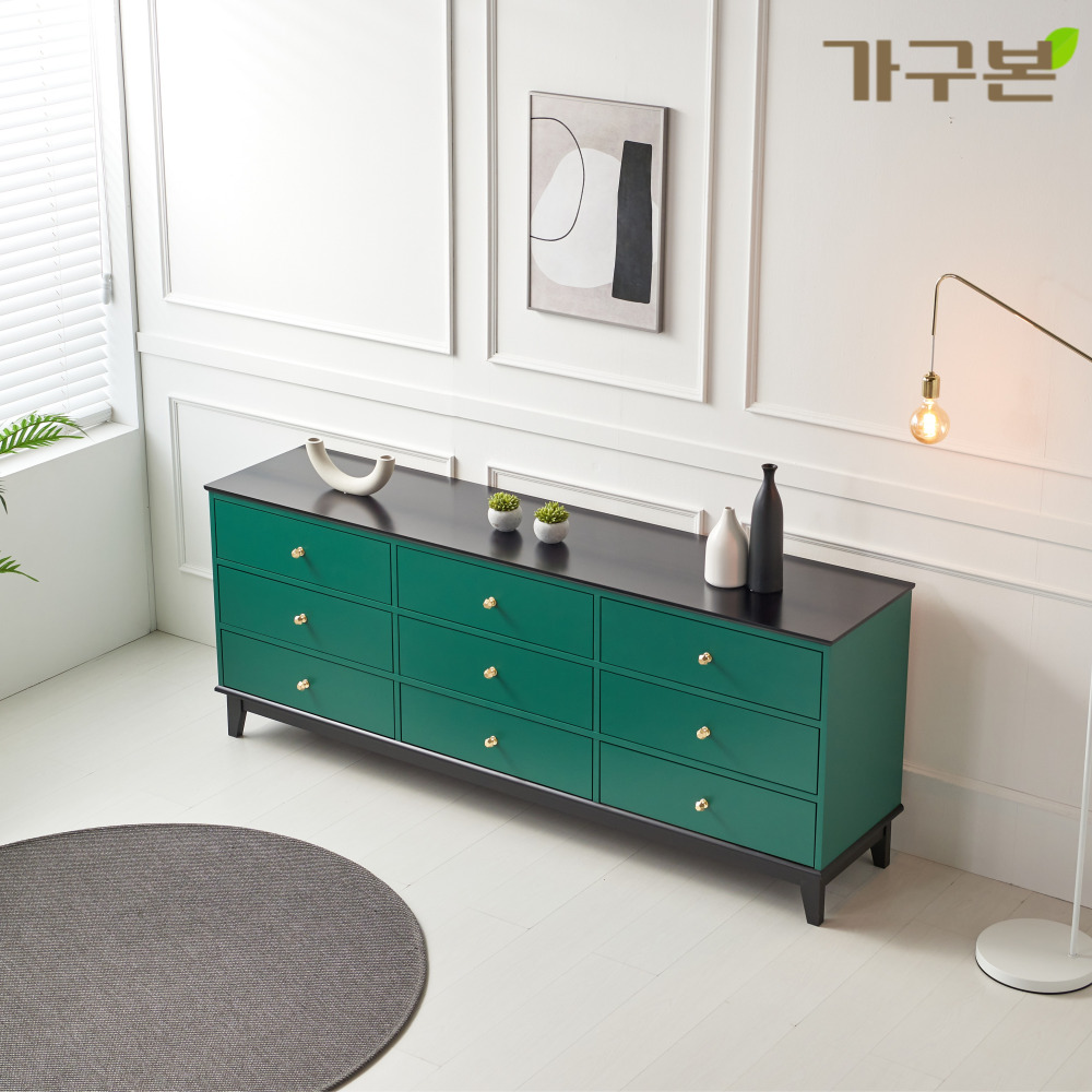 원목도장 거실장 2000