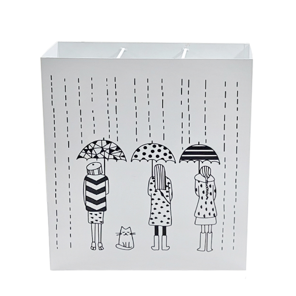 설렘하우스 일러스트 모던 인테리어 철제 우산꽂이 업소용 카페 개업선물 대용량