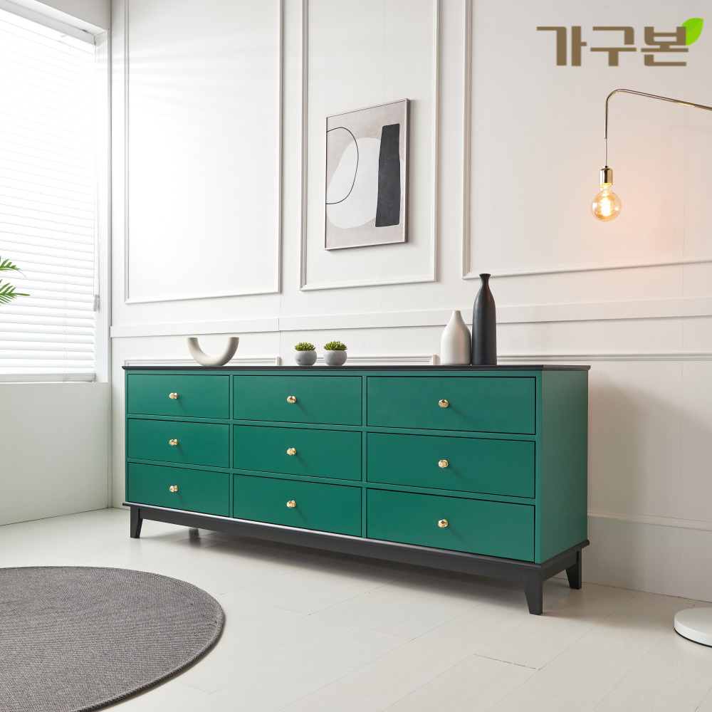 원목도장 거실장 2000