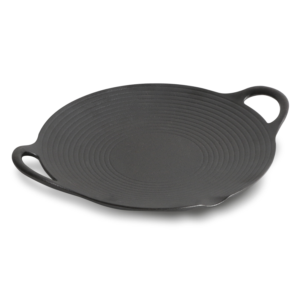 꾸버스 그리들 28cm 캠핑 무쇠 주물 팬 불판 바베큐그릴 IH 인덕션겸용