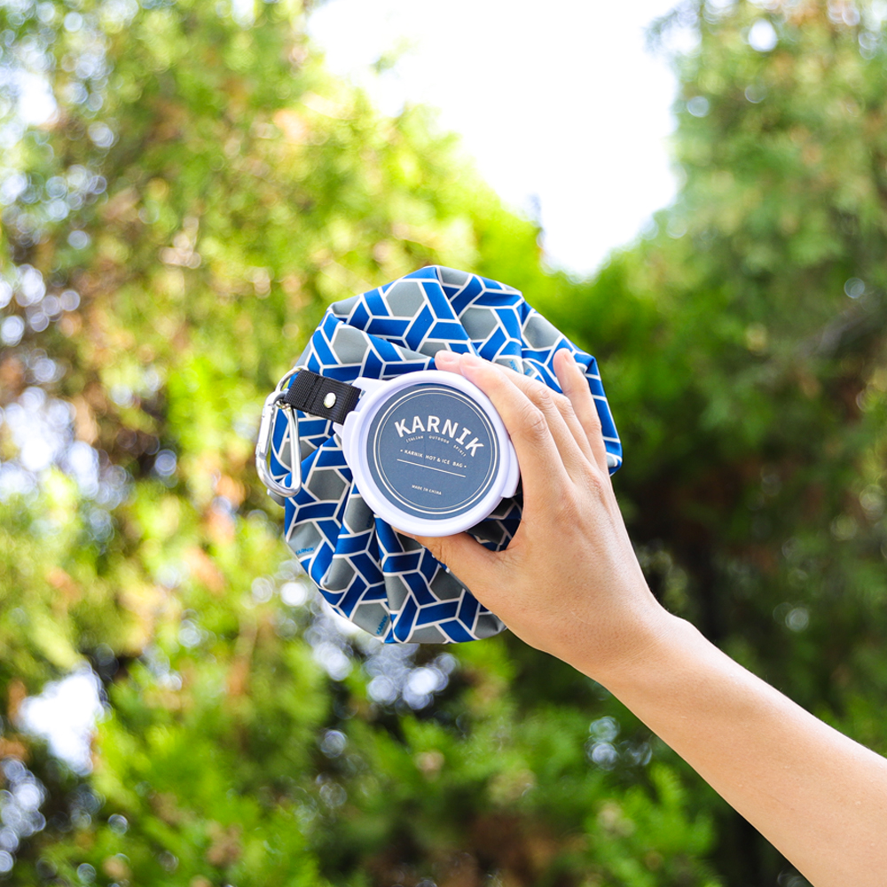 카라비너 얼음주머니 냉온 찜질팩 아이스팩 휴대용 골프 스포츠 15cm(6인치)