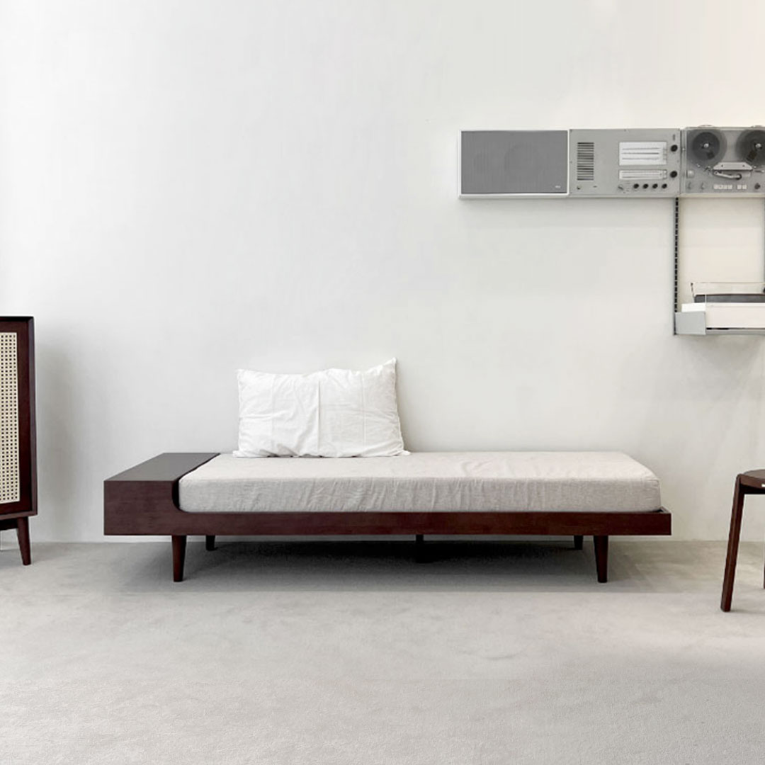 자야캠핑 포르보 원목 3인용 패브릭 데이베드 침대 소파