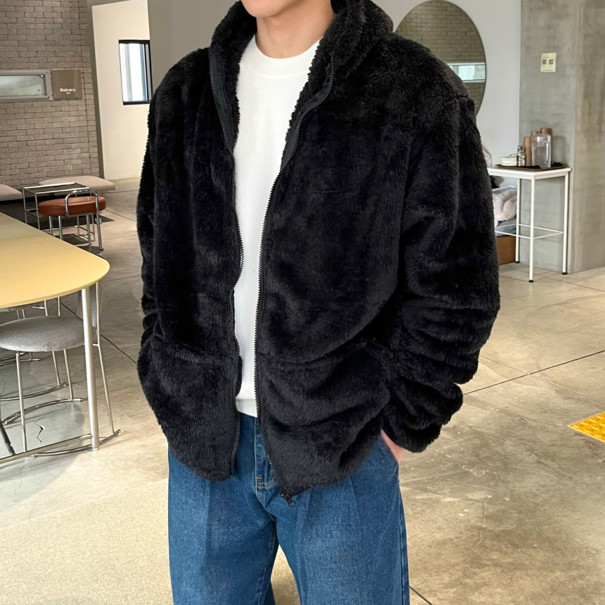 [겨울히트/주문폭주] 여친이좋아하는 양털 후리스 플리스 오버핏 보아털 밍크 털 자켓 후드 집업 상세 이미지 40