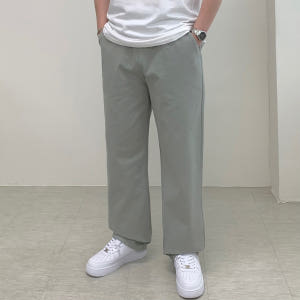 밴딩 세미와이드 면바지 가을 남자빅사이즈바지 착용 후기 | 사이즈/핏 총정리 - 상품 이미지 2