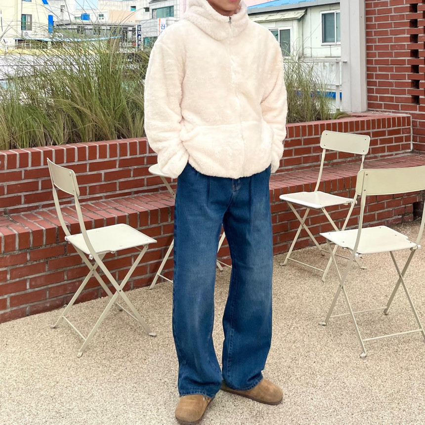 [겨울히트/주문폭주] 여친이좋아하는 양털 후리스 플리스 오버핏 보아털 밍크 털 자켓 후드 집업 상세 이미지 32